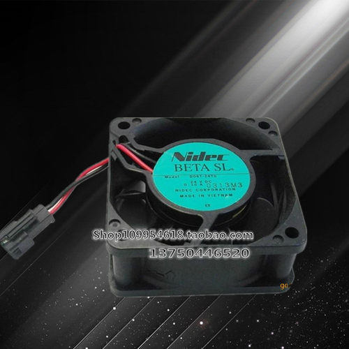 原装 nidec D06T-24TU 6CM 6025 24V 0.10A 变频器2线散热风扇