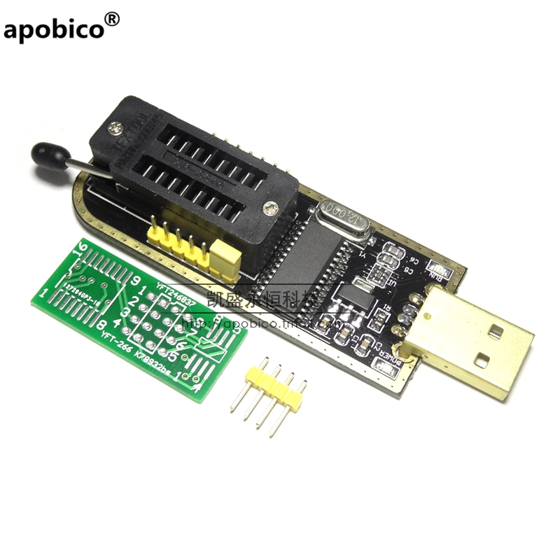 土豪金CH341A编程器 USB  BIOS FLASH 24 25 烧录器 主板路由液晶