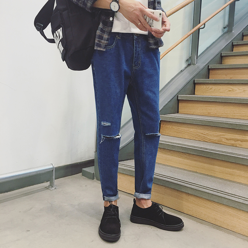 Jeans pieds Slim BWXD pour automne - Ref 1485013 Image 1