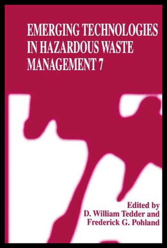 【预售】Emerging Technologies in Hazardous Waste Manageme - 封面