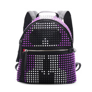 Ou Xuan Galeries Lafayette rivet bag jigsaw puzzle Devil little color eye Monster backpack shoulder bag