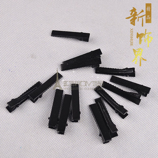 特价清仓DIY手工饰品配件 黑色发夹头饰材料批发