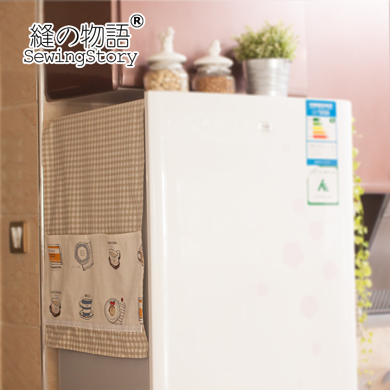 盖巾物语午后红茶棉麻对开布艺