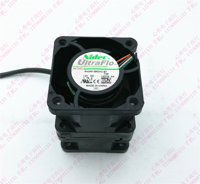 原装nidec R40W12BGAC-57 12V 1.75A 4056 4cm服务器暴力散热风扇