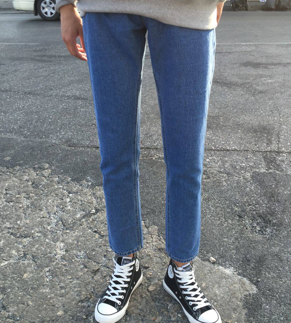 Jeans pour adolescent coupe droite pour printemps - Ref 1462254 Image 1