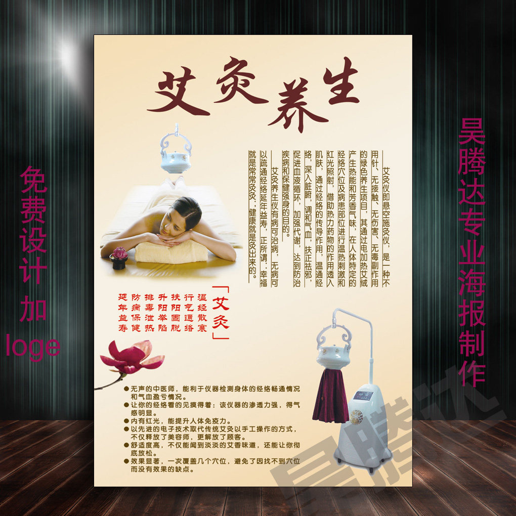 moxibustion Effect chinese medicine massage Main and collateral channels Beauty health preservation Decorative painting Cupping Scraping Poster poster 710in the Personalized custom/Design Services/DIY , Daily/Decorative custom , Photo/Poster printing  category - from Buy2taobao.com to provide professional Taobao agent buy service