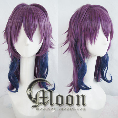 【moon】k return of kings 御芍神紫 cosplay假发  cos假发渐变