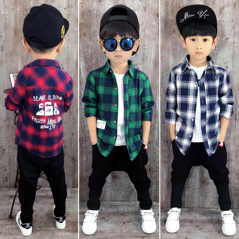 Chemise garcon à manche longue - Ref 2078447 Image 1