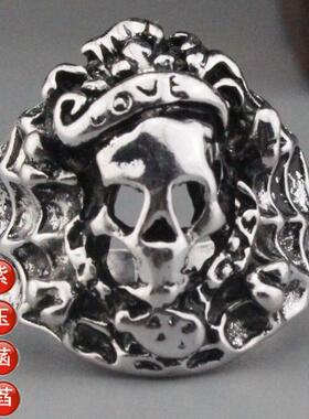 love骷髅男士夸张朋克风夜店戒指