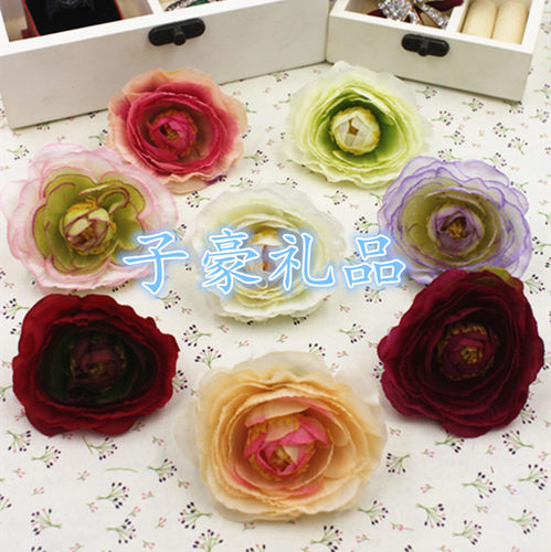仿真千层玫 茶玫 玫蕾 仿真花 假花朵 DIY帽子包包衣服装饰花 - 封面