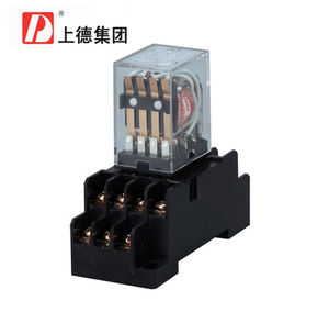 D牌chdele HH54P小型电磁继电器14脚 中间继电器DC24V AC220V套装