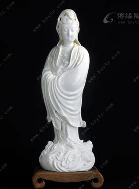 德化白瓷观音佛堂供奉工艺摆件