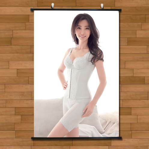 国际巨星李冰冰邻家女孩清纯诱惑海报挂画有框画玄关装饰画无框画