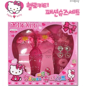 韩国进口 Hello Kitty 儿童过家家玩具装扮玩具鞋子发夹发带耳环