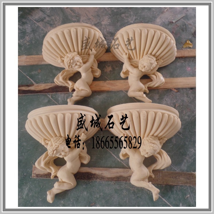 砂岩雕塑浮雕壁画沙岩灯饰小天使壁灯艺术灯罩酒店别墅KTV装饰灯