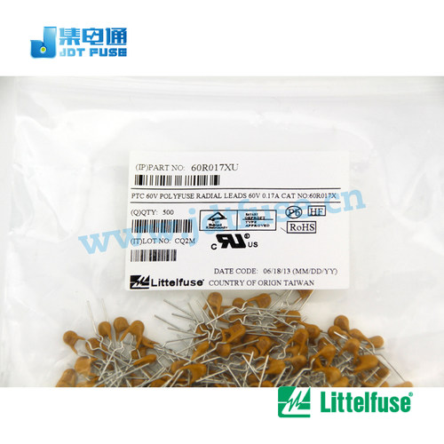 Littelfuse美国力特保险丝60R017G 60V 170MA插件式自恢复保险丝