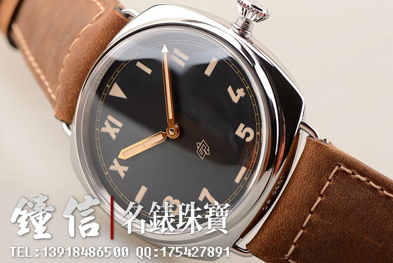 已售出【98新】沛纳海PAM00424加州面三天链47MM手上链皮带男表