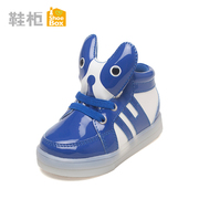 Shoebox new shoe 2015 winter casual wear-boys shoes round head with cute cartoon warm shoes