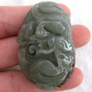 玉如意 南阳独山玉新疆和田玉龙把玩件手把件腰挂件龙腾盛世