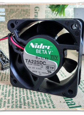 原装正品Nidec TA225DC E34390-16 6025 12V 0.22A 2线散热风扇