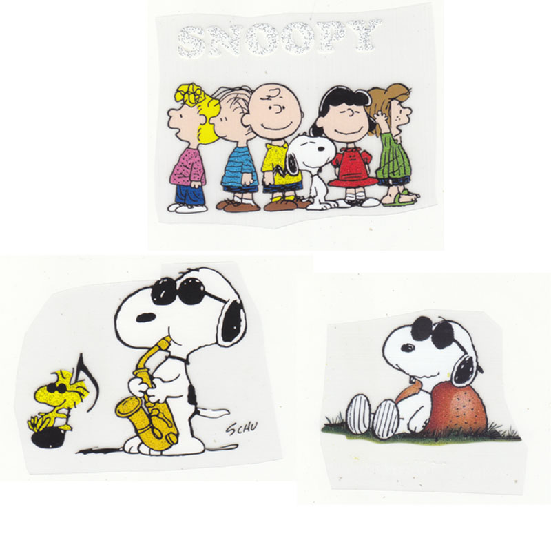 烫画 热转印贴 史努比 经典卡通 snoopy 小朋友衣服熨烫图案 装饰