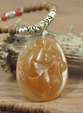 水晶民族风小众设计感吊坠项链