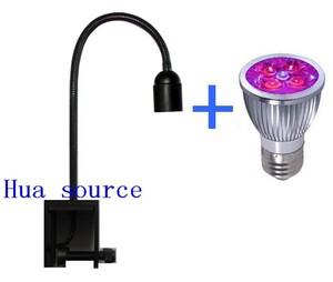 E27 LED aquarium clamp lamp fish tank clip gooseneck clamp