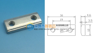 机械手配件NGS-02M5滑块天行铝条双孔螺母JE40D030双孔固定块螺帽