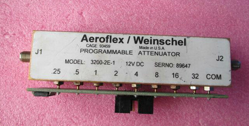 3200-2E-1 Weinschel DC-3GHz 0-63.75dB SMA RF 射频微波 程控步进衰减器 质量包好，包能用，可提供详细测试图。 名 称： Weinschel 程控步进衰减器 3200-1 品 牌：Weinschel 型 号：3200-2E-1
