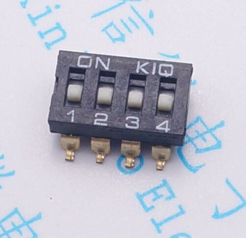 2.54 贴片 4位 贴片拨动开关 4位 2.54mm 拨码开关 编码开关 镀金 - 封面