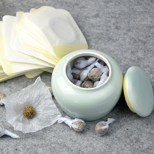 南怀瑾南师肚脐贴桂圆花椒艾绒丸艾条贴暖宫肚脐贴艾灸贴艾叶贴 - 封面