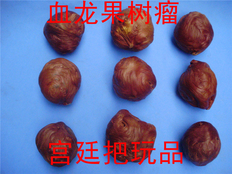 漂亮的树根子摆件血龙果红色树瘤麻梨疙瘩手玩件根雕瘿木树榴料55