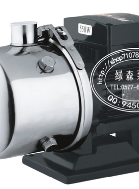HLB2-60 HLB不锈钢304轻型卧式多级离心泵380V白钢水泵电机0.75KW
