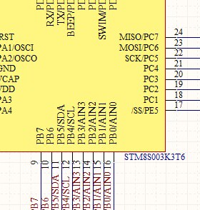 STM8S003K3T6原理图PCB STM8S003开发板电路图PRI传感LM258继电器