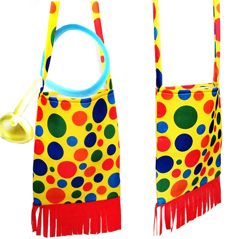 爱新奇 cosplay小丑服配件配饰小丑道具包小丑单肩包小丑背包