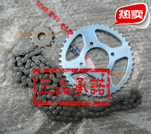 轻骑铃木摩托套链GSX125 3骏威骏龙铃木王大小飞链条传动齿轮正品