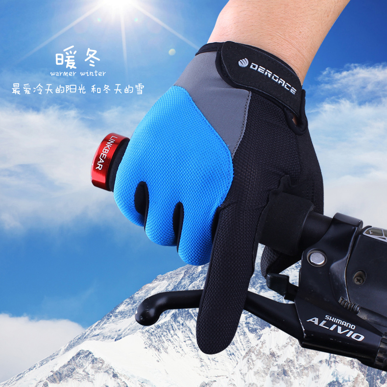 Gants pour vélo mixte DEROACE - Ref 2242746 Image 3