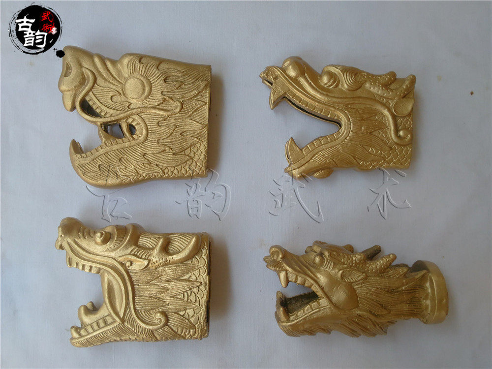 模具包邮纯铜龙头关公大刀春秋大刀的配件表演刀大刀春秋刀朴刀