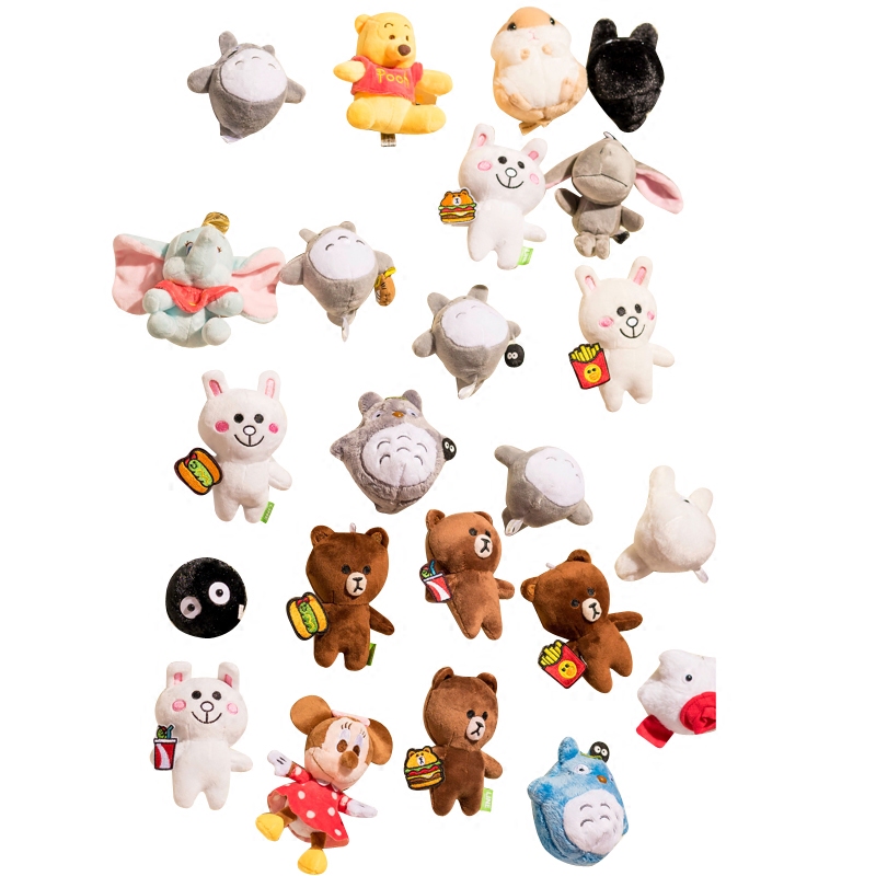 JAPANESE CARTOON ANIME PLUSH TOY REFRIGERATOR STICKERS CREATIVE REFRIGERATOR DOOR ANTI-COLLISION MAGNETIC STICKERS PERSONALIZED PENDANT JEWELRY