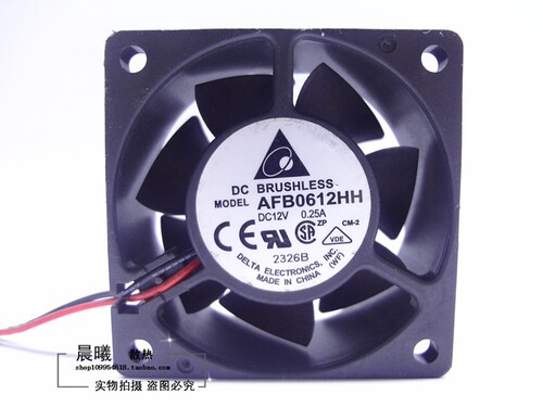 台达 AFB0612HH 6025 12V 0.25A 6CM 双滚珠 CPU 机箱散热风扇