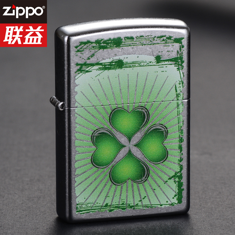 ÃÀ¹úZIPPO´ò»ð»ú ¾µä¸õ»¨É° ÐÒÔËËÄÒ¶²ÝͿѻ 28659 Ô×°Õý°æ