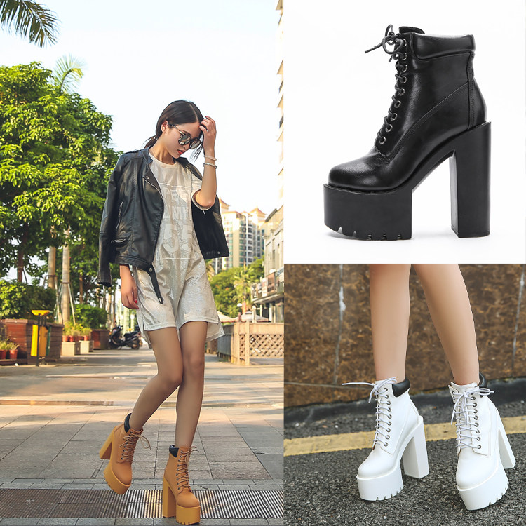 2019 new pattern Europe and America Women's Shoes With crude Martin Muffin Extra high heels Waterproof stage show DS Boots single bootsin the Women's Shoes, Boots  category - from Buy2taobao.com to provide professional Taobao agent buy service