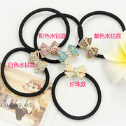 Good good hair Korea first jewelry small rhinestone Butterfly jewelry hair tie string rope color sorting