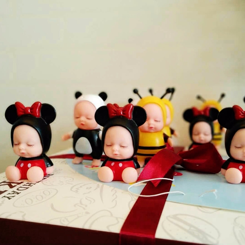 瞌睡宝宝 爱睡觉的宝贝 生日蛋糕装饰摆件 甜品台玩偶 睡宝娃娃