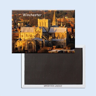 现有图定制 汉普郡温彻斯特旅游纪念品冰箱磁贴 接受客供图20895