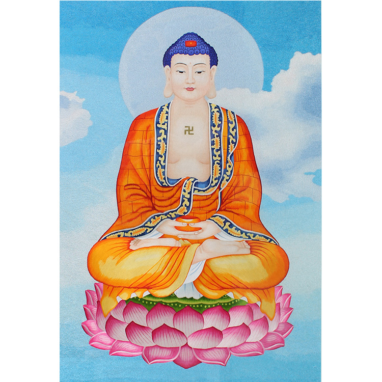 苏绣DIY套件佛祖莲花如来 阿弥陀佛人物手工刺绣图案非十字绣