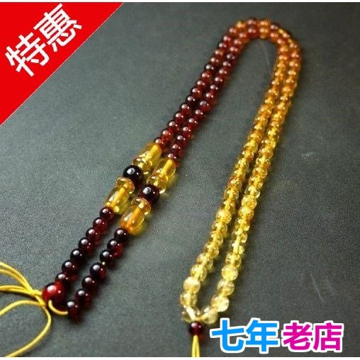 天然琥珀蜜蜡坠珠金珀血珀渐变色爆花手链挂链项链特价促销跌价