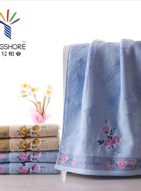 金号割绒绣花柔软吸水加厚毛巾