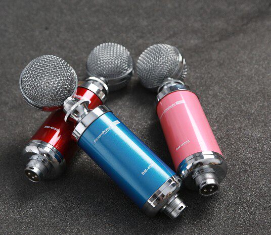 Sebrew/希伯莱BM-4000 专业电容麦克风小奶瓶 防喷网话筒声卡套装
