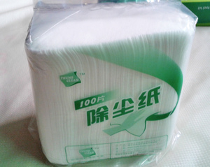 100片静电除尘纸平纹吸尘灰尘毛发擦家具无尘抹布宠物毛毛